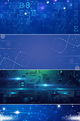 科技海報背景素材線條科技素材